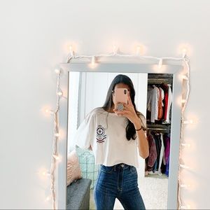 cropped vintage ralph lauren t-shirt